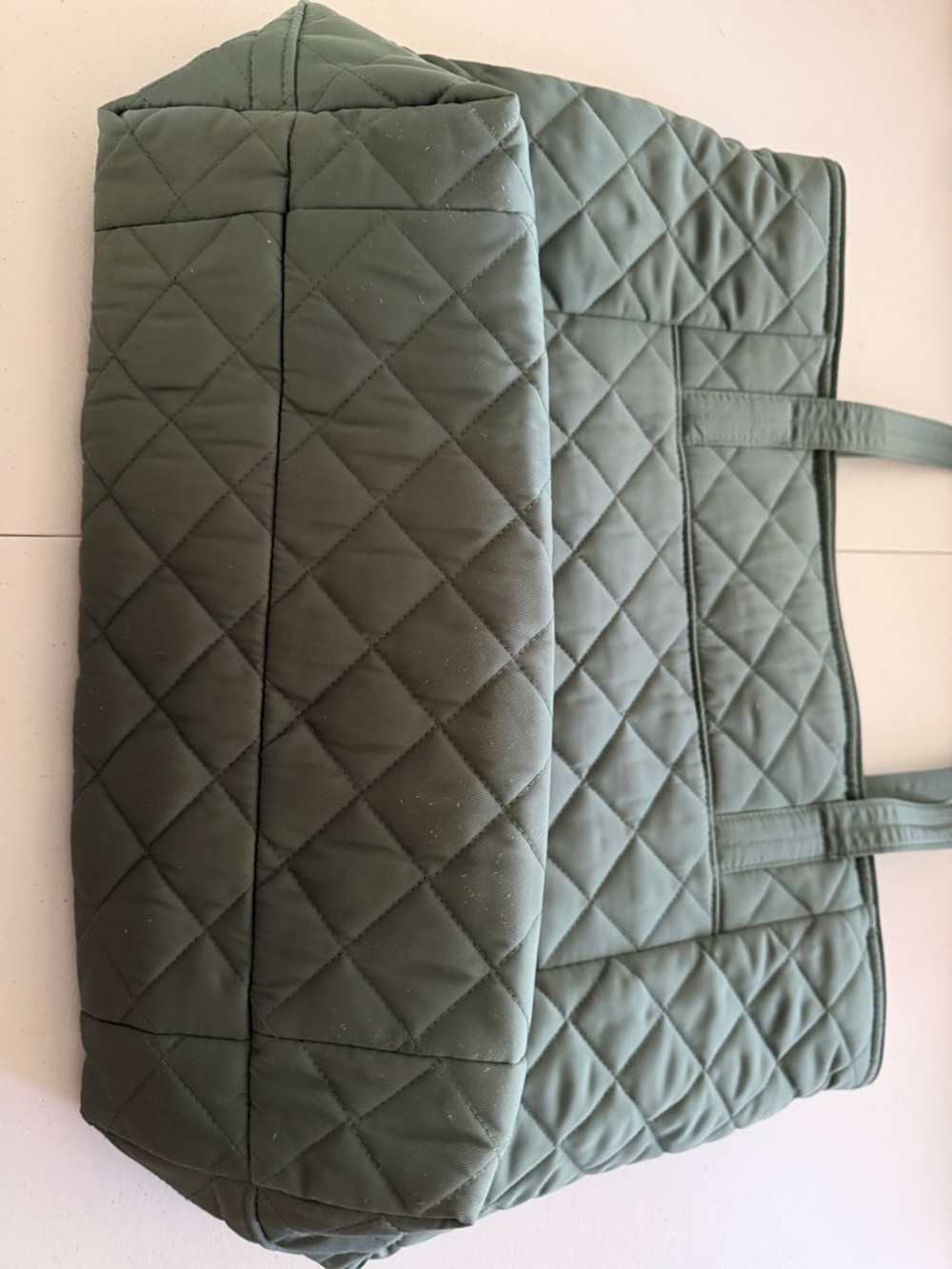 Vera Bradley Quilted Sage Green Tote - Picture 2 of 4